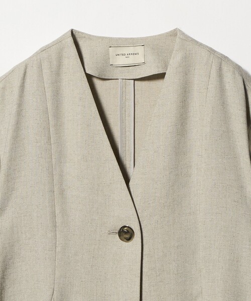 UNITED ARROWS(ユナイテッドアローズ)の「Spiree IAS ブラウス ‐UVカット 接触冷感 ウォッシャブル‐(シャツ/ブラウス・レディース・ナチュラル/ネイビー・FREE)」の6枚目の写真