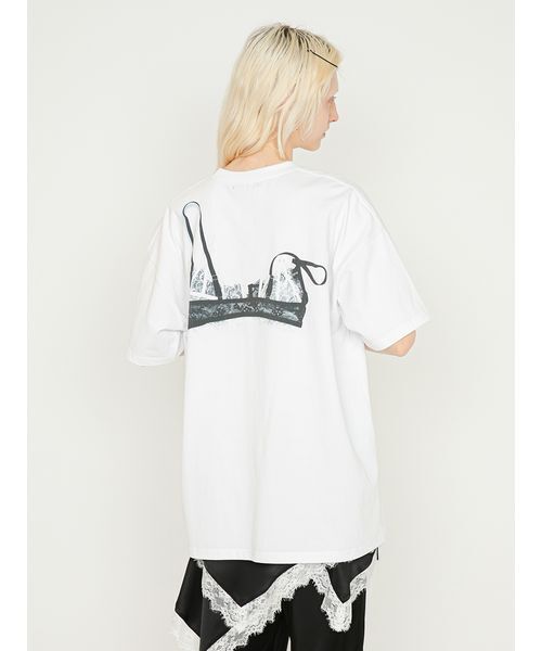 SORIN（ソリン　）の「【ご好評につき追加生産決定】Bra Printed Big T-shirt/ブラプリント ビッグTシャツ（Tシャツ/カットソー・レディース・ホワイト/グレー・38）」の8枚目の写真