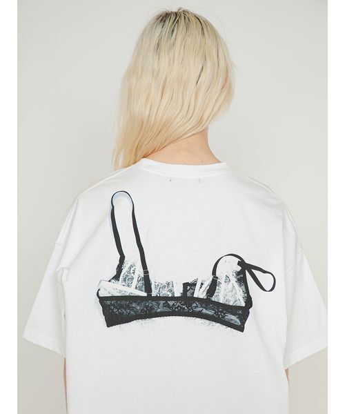 SORIN（ソリン　）の「【ご好評につき追加生産決定】Bra Printed Big T-shirt/ブラプリント ビッグTシャツ（Tシャツ/カットソー・レディース・ホワイト/グレー・38）」の11枚目の写真