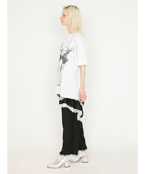 SORIN（ソリン　）の「【ご好評につき追加生産決定】Bra Printed Big T-shirt/ブラプリント ビッグTシャツ（Tシャツ/カットソー・レディース・ホワイト/グレー・38）」の5枚目の写真