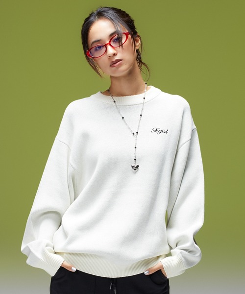 X-girl(エックスガール)の「X-GIRL ENGRAVED HEART NECKLACE(ネックレス・レディース・シルバー・ONE SIZE)」の2枚目の写真
