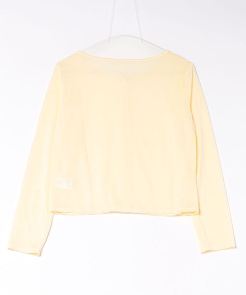 frunco(フランコ)の「【ZOZOTOWN限定】無地クルーネックシアーカーディガン(カーディガン/ボレロ・レディース・ホワイト/イエロー/アイボリー/ブルー・FREE)」の5枚目の写真