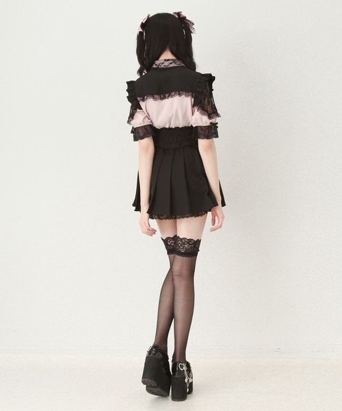DearMyLove(ディアマイラブ)の「レースフリルハートビジューブラウス(シャツ/ブラウス・レディース・ブラック/ピンク/ホワイト・3L/LARGE/MEDIUM)」の13枚目の写真