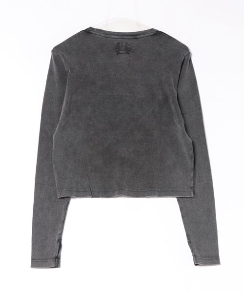DC(ディーシー)の「DC/ディーシー 長袖 Tシャツ ロンT クロップド丈 LLT264318(Tシャツ/カットソー・レディース・スミクロ/ピンクベージュ/ベージュ/ミックスグレー・L/M)」の11枚目の写真