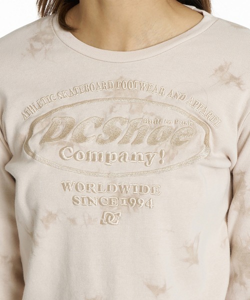 DC(ディーシー)の「DC/ディーシー 長袖 Tシャツ ロンT クロップド丈 LLT264318(Tシャツ/カットソー・レディース・スミクロ/ピンクベージュ/ベージュ/ミックスグレー・L/M)」の9枚目の写真
