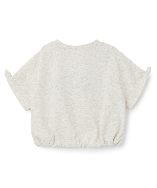 PINK-latte（ピンクラテ）の「【接触冷感】袖あきリボン半袖Tシャツ（Tシャツ/カットソー・キッズ・オフホワイト/ブラック/ホワイト系その他・140cm/120cm/130cm/150cm/160cm）」の4枚目の写真