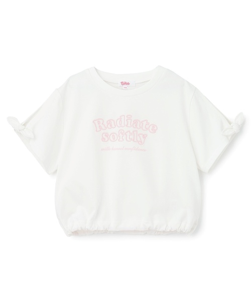 PINK-latte（ピンクラテ）の「【接触冷感】袖あきリボン半袖Tシャツ（Tシャツ/カットソー・キッズ・オフホワイト/ブラック/ホワイト系その他・140cm/120cm/130cm/150cm/160cm）」の13枚目の写真
