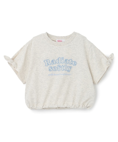 PINK-latte（ピンクラテ）の「【接触冷感】袖あきリボン半袖Tシャツ（Tシャツ/カットソー・キッズ・オフホワイト/ブラック/ホワイト系その他・140cm/120cm/130cm/150cm/160cm）」の15枚目の写真