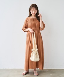とろみティアードキャミワンピース 【低身長・小柄女性】（ワンピース