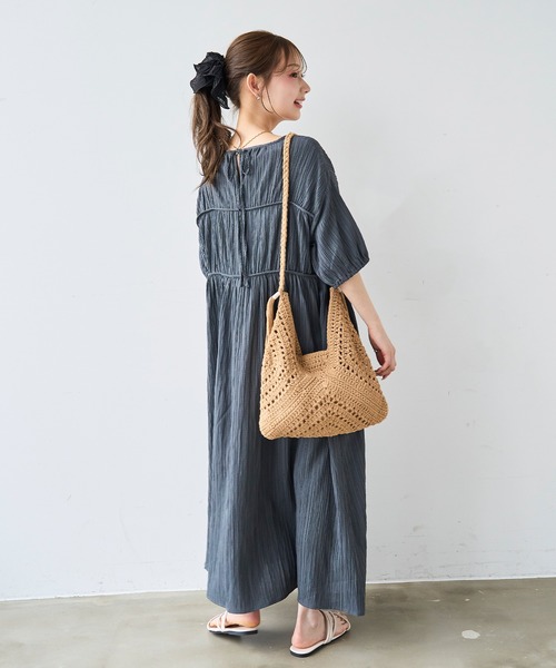 mil(ミル)の「ダブル切替え シャーリング ワンピース 【587212】(ワンピース・レディース・ブラック/テラコッタ/チャコールグレー・XS/S)」の14枚目の写真