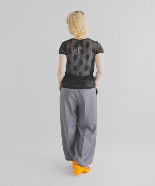 THE GOODLAND MARKET(ザグッドランドマーケット)の「cwtch EASY SLACKS(その他パンツ・レディース・ダークグレー/イエロー/ライトグレー・1/2)」の7枚目の写真