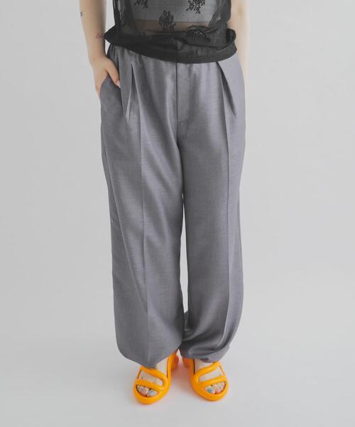 THE GOODLAND MARKET(ザグッドランドマーケット)の「cwtch EASY SLACKS(その他パンツ・レディース・ダークグレー/イエロー/ライトグレー・1/2)」の8枚目の写真