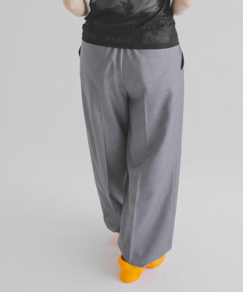 THE GOODLAND MARKET(ザグッドランドマーケット)の「cwtch EASY SLACKS(その他パンツ・レディース・ダークグレー/イエロー/ライトグレー・1/2)」の10枚目の写真
