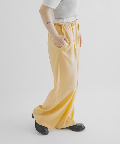 THE GOODLAND MARKET(ザグッドランドマーケット)の「cwtch EASY SLACKS(その他パンツ・レディース・ダークグレー/イエロー/ライトグレー・1/2)」の20枚目の写真