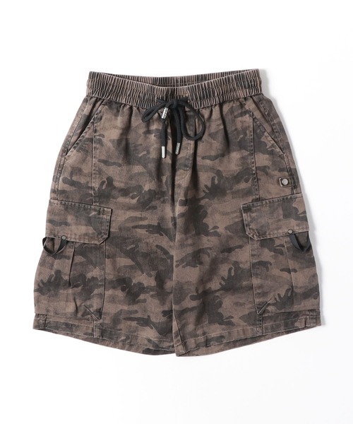 Beno(ビーノ)の「迷彩 カモ柄 ワイドカーゴショートパンツ / カモフラ ミリタリー ハーフパンツ メンズ Camo Wide Cargo Shorts(その他パンツ・メンズ・ベージュ/グレー/ブラック・MEDIUM/X-LARGE/LARGE)」の20枚目の写真