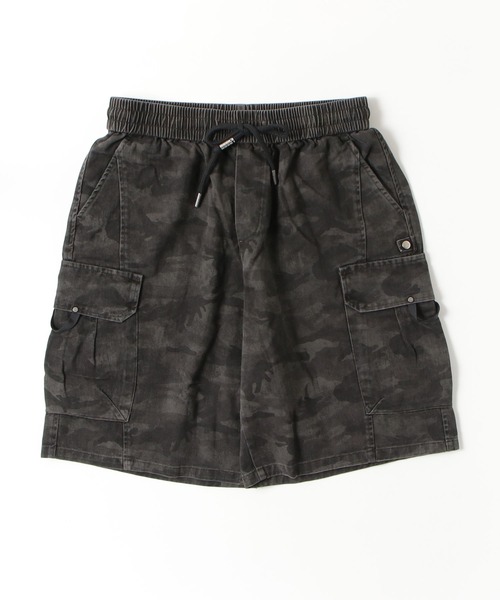 Beno(ビーノ)の「迷彩 カモ柄 ワイドカーゴショートパンツ / カモフラ ミリタリー ハーフパンツ メンズ Camo Wide Cargo Shorts(その他パンツ・メンズ・ベージュ/グレー/ブラック・MEDIUM/X-LARGE/LARGE)」の17枚目の写真