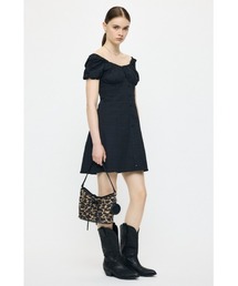 MOUSSY（マウジー）の「2WAY SHIRRING ミニドレス（ワンピース）」