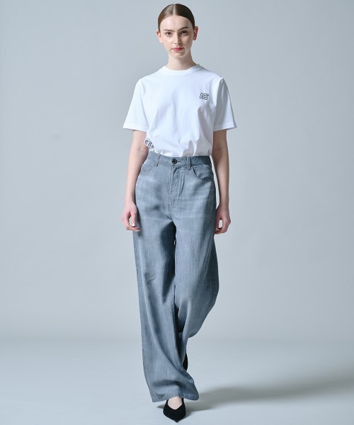 DOUBLE STANDARD CLOTHING(ダブルスタンダードクロージング)の「テンセルワイドデニムパンツ(デニムパンツ・レディース・グレー・36/38)」の9枚目の写真
