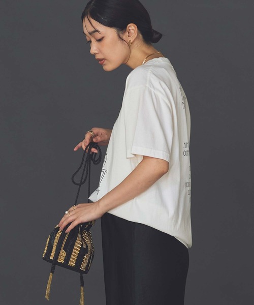 Gready Brilliant(グレディブリリアン)の「BAL_FELIXロゴT(Tシャツ/カットソー・レディース・チャコールグレー/オフホワイト・FREE)」の11枚目の写真