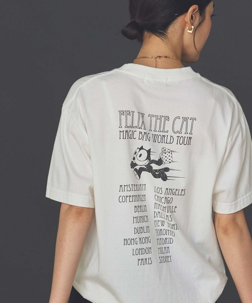 Gready Brilliant(グレディブリリアン)の「BAL_FELIXロゴT(Tシャツ/カットソー・レディース・チャコールグレー/オフホワイト・FREE)」の13枚目の写真