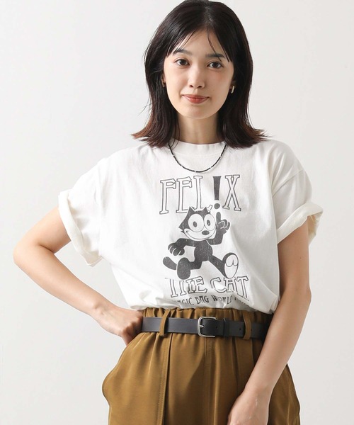 Gready Brilliant(グレディブリリアン)の「BAL_FELIXロゴT(Tシャツ/カットソー・レディース・チャコールグレー/オフホワイト・FREE)」の18枚目の写真
