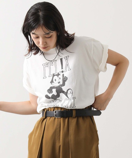 Gready Brilliant(グレディブリリアン)の「BAL_FELIXロゴT(Tシャツ/カットソー・レディース・チャコールグレー/オフホワイト・FREE)」の21枚目の写真