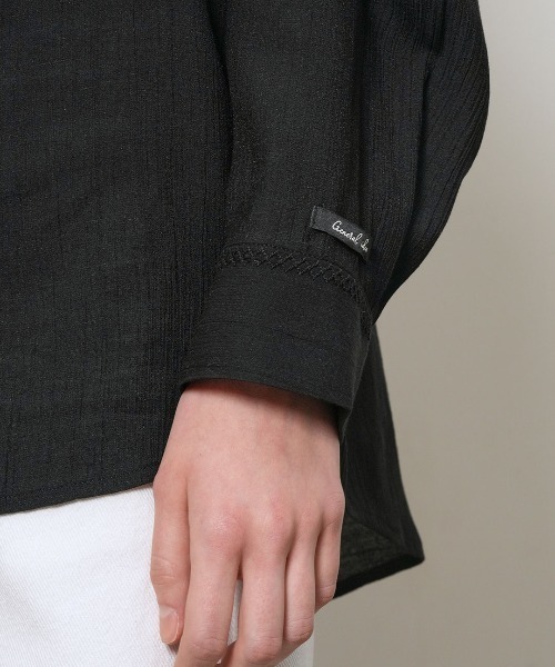 GENERAL IDEA(ジェネラルアイデア)の「【GENERAL IDEA】ルーズフィットリンクルフーディシャツ / LOOSE FIT WRINKLE HOODIE SHIRT(シャツ/ブラウス・レディース・スカイブルー/ブラック/ライトベージュ・L/M/S)」の8枚目の写真