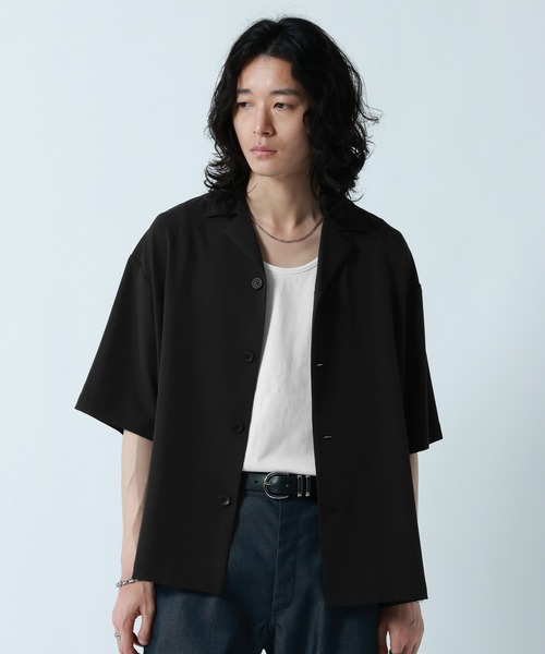 RAGEBLUE(レイジブルー)の「<接触冷感>【LUXURY+EASY】LOOSE SILHOUETTE OPEN COLLAR SHIRTS/ラグイージーオープンカラーシャツ【セットアップ対応】(シャツ/ブラウス・メンズ・グレー/ホワイト/ブルー/ブラック・LARGE/MEDIUM)」の21枚目の写真