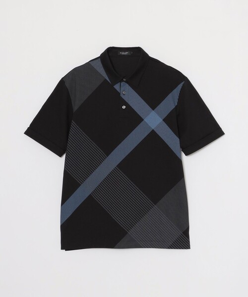 BLACK LABEL CRESTBRIDGE（ブラックレーベル・クレストブリッジ）の「パネルギガバイアスチェックポロシャツ（ポロシャツ・メンズ・グリーン系その他/ベージュ系その他/オフホワイト/ネイビー/ブラック・XL/L/M）」の13枚目の写真