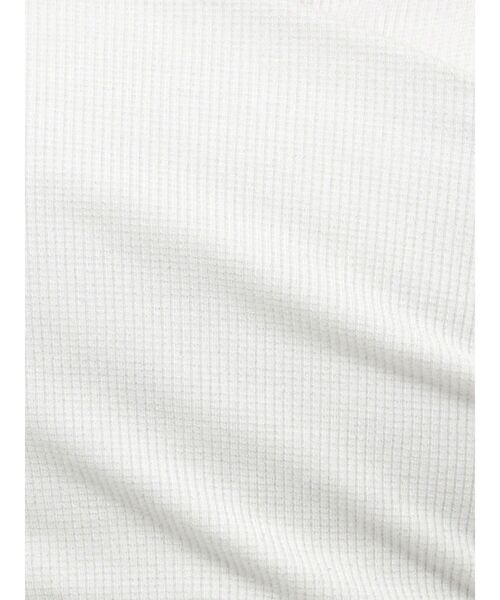 GYDA(ジェイダ)の「ラメテレコハーフスリーブカシュクールオフショルショートトップス(Tシャツ/カットソー・レディース・ブラック/オフホワイト/グレー・FREE)」の9枚目の写真
