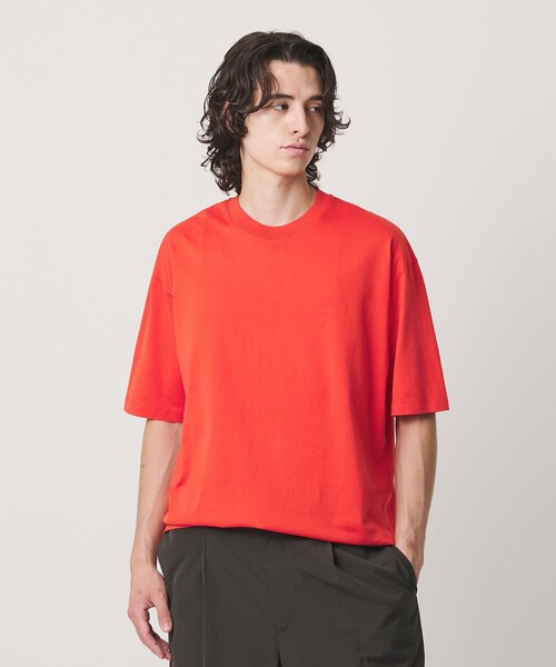 BEAUTY&YOUTH UNITED ARROWS（ビューティーアンドユースユナイテッドアローズ）の「ギザ ガーメントダイ クロップド Tシャツ（Tシャツ/カットソー・メンズ・クリーム/レッド/ダークグレー・XL/M/L/S）」の4枚目の写真