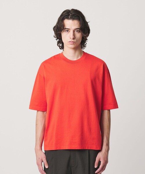 BEAUTY&YOUTH UNITED ARROWS（ビューティーアンドユースユナイテッドアローズ）の「ギザ ガーメントダイ クロップド Tシャツ（Tシャツ/カットソー・メンズ・クリーム/レッド/ダークグレー・XL/M/L/S）」の7枚目の写真