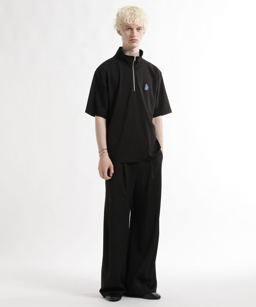 HARE（ハレ）の「【接触冷感】フラワーHAREパッチハーフジップカット(HARE)（Tシャツ/カットソー・メンズ・ホワイト/ブルー/ブラック・FREE）」の11枚目の写真