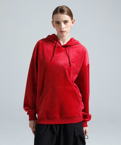 Y-3(ワイスリー)の「Y-3 VELVET CORDUROY HOODIE(パーカー・メンズ・レッド系・MEDIUM/SMALL/X-SMALL/LARGE/X-LARGE/XX-SMALL)」の2枚目の写真