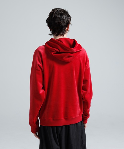 Y-3(ワイスリー)の「Y-3 VELVET CORDUROY HOODIE(パーカー・メンズ・レッド系・MEDIUM/SMALL/X-SMALL/LARGE/X-LARGE/XX-SMALL)」の4枚目の写真