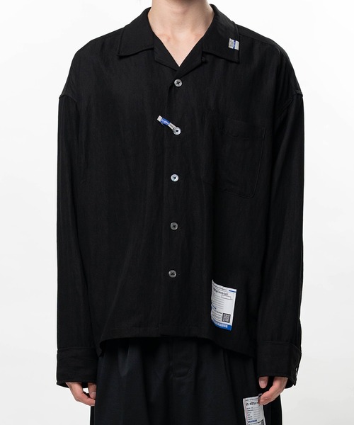 In・stru(men-tal).(インストルメンタル)の「Rayon Nylon Long Sleeve Shirt(シャツ/ブラウス・メンズ・ホワイト/ブラウン/ミント/ブラック・46/44)」の2枚目の写真