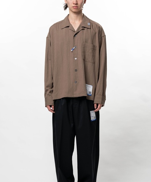 In・stru(men-tal).(インストルメンタル)の「Rayon Nylon Long Sleeve Shirt(シャツ/ブラウス・メンズ・ホワイト/ブラウン/ミント/ブラック・46/44)」の10枚目の写真