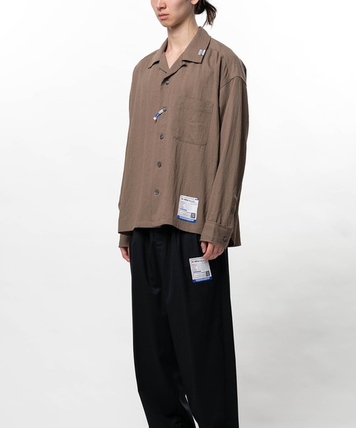 In・stru(men-tal).(インストルメンタル)の「Rayon Nylon Long Sleeve Shirt(シャツ/ブラウス・メンズ・ホワイト/ブラウン/ミント/ブラック・46/44)」の11枚目の写真