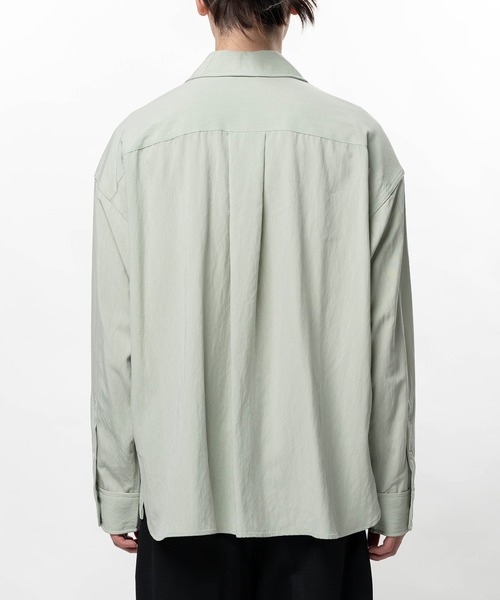 In・stru(men-tal).(インストルメンタル)の「Rayon Nylon Long Sleeve Shirt(シャツ/ブラウス・メンズ・ホワイト/ブラウン/ミント/ブラック・46/44)」の16枚目の写真