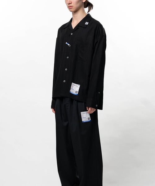 In・stru(men-tal).(インストルメンタル)の「Rayon Nylon Long Sleeve Shirt(シャツ/ブラウス・メンズ・ホワイト/ブラウン/ミント/ブラック・46/44)」の8枚目の写真