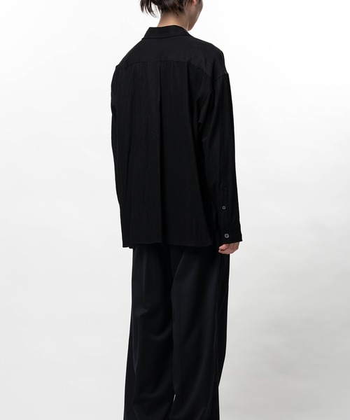 In・stru(men-tal).(インストルメンタル)の「Rayon Nylon Long Sleeve Shirt(シャツ/ブラウス・メンズ・ホワイト/ブラウン/ミント/ブラック・46/44)」の9枚目の写真