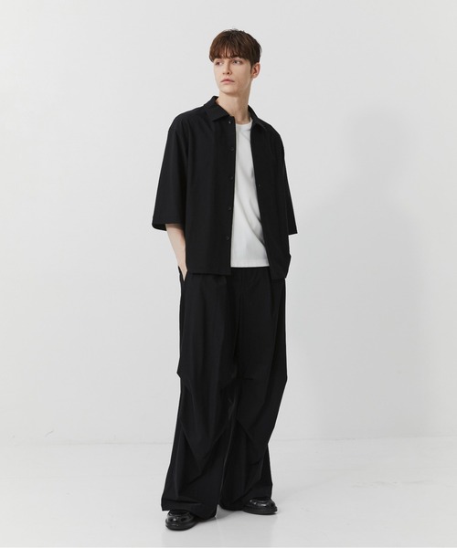 PUBLIC TOKYO(パブリックトウキョウ)の「Air tool スノーパンツ ウォッシャブル/夏服/ストレッチ/伸縮性/通気性/防シワ性/UVカット/セットアップ/夏服(カーゴパンツ・メンズ・ダークグレー/ブラック/ダークグリーン・1/2)」の4枚目の写真