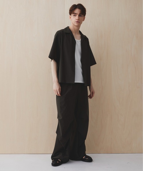 PUBLIC TOKYO(パブリックトウキョウ)の「Air tool スノーパンツ ウォッシャブル/夏服/ストレッチ/伸縮性/通気性/防シワ性/UVカット/セットアップ/夏服(カーゴパンツ・メンズ・ダークグレー/ブラック/ダークグリーン・1/2)」の16枚目の写真