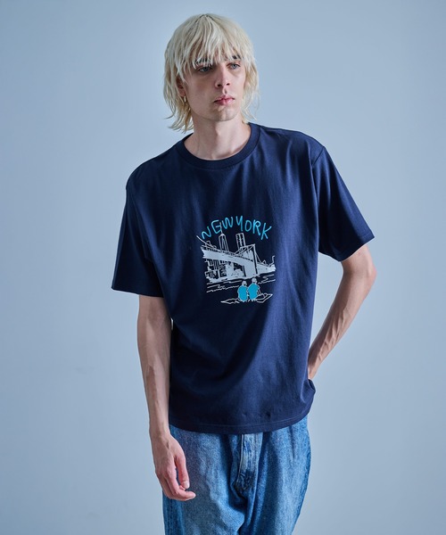 FRUIT OF THE LOOM(フルーツオブザルーム)の「NEW YORK Tシャツ(Tシャツ/カットソー・メンズ・ブラック/ホワイト/ネイビー・XL/L/M)」の3枚目の写真