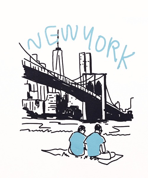 FRUIT OF THE LOOM(フルーツオブザルーム)の「NEW YORK Tシャツ(Tシャツ/カットソー・メンズ・ブラック/ホワイト/ネイビー・XL/L/M)」の4枚目の写真