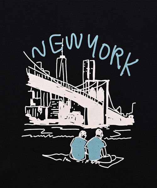 FRUIT OF THE LOOM(フルーツオブザルーム)の「NEW YORK Tシャツ(Tシャツ/カットソー・メンズ・ブラック/ホワイト/ネイビー・XL/L/M)」の6枚目の写真