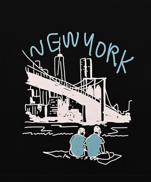 FRUIT OF THE LOOM(フルーツオブザルーム)の「NEW YORK Tシャツ(Tシャツ/カットソー・メンズ・ブラック/ホワイト/ネイビー・XL/L/M)」の8枚目の写真
