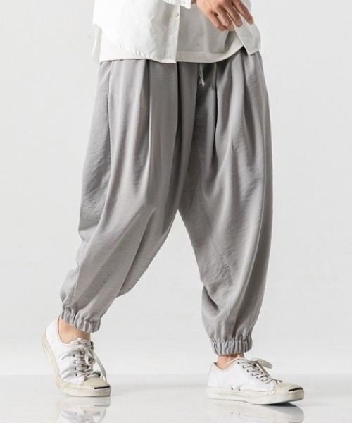 boemy(ボエミー)の「ワイドバルーン テーパードパンツ(その他パンツ・レディース・ダークグレー/ブラック/ベージュ/ライトグレー・M/L/XL)」の2枚目の写真