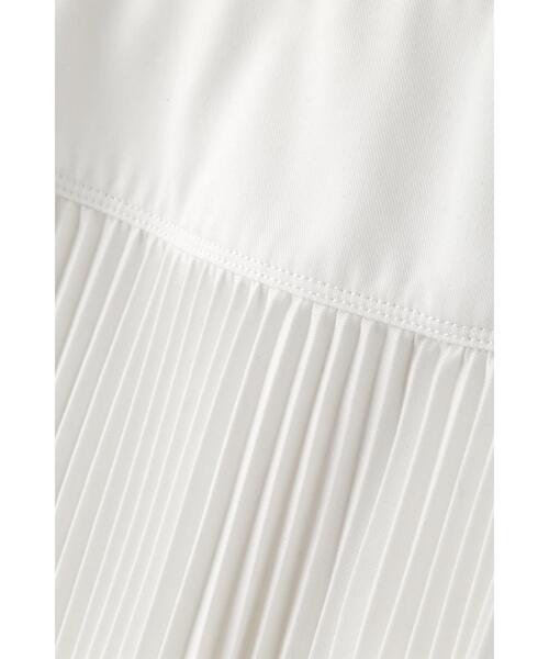 YLEVE(イレーヴ)の「YLEVE / BOURRIENNE T/C TWILL SKIRT(スカート・レディース・ホワイト/ネイビー・1/0/2)」の6枚目の写真