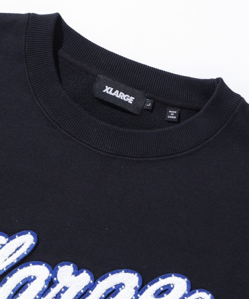 XLARGE(エクストララージ)の「BASEBALL CREWNECK SWEATSHIRT(スウェット・メンズ・ブラック/アッシュ/ライトブルー・M/S/XL/L)」の7枚目の写真